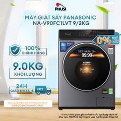 Máy Giặt Sấy Lồng Ngang Panasonic 9KG NA-V90FC1LVT 16 chế độ giặt