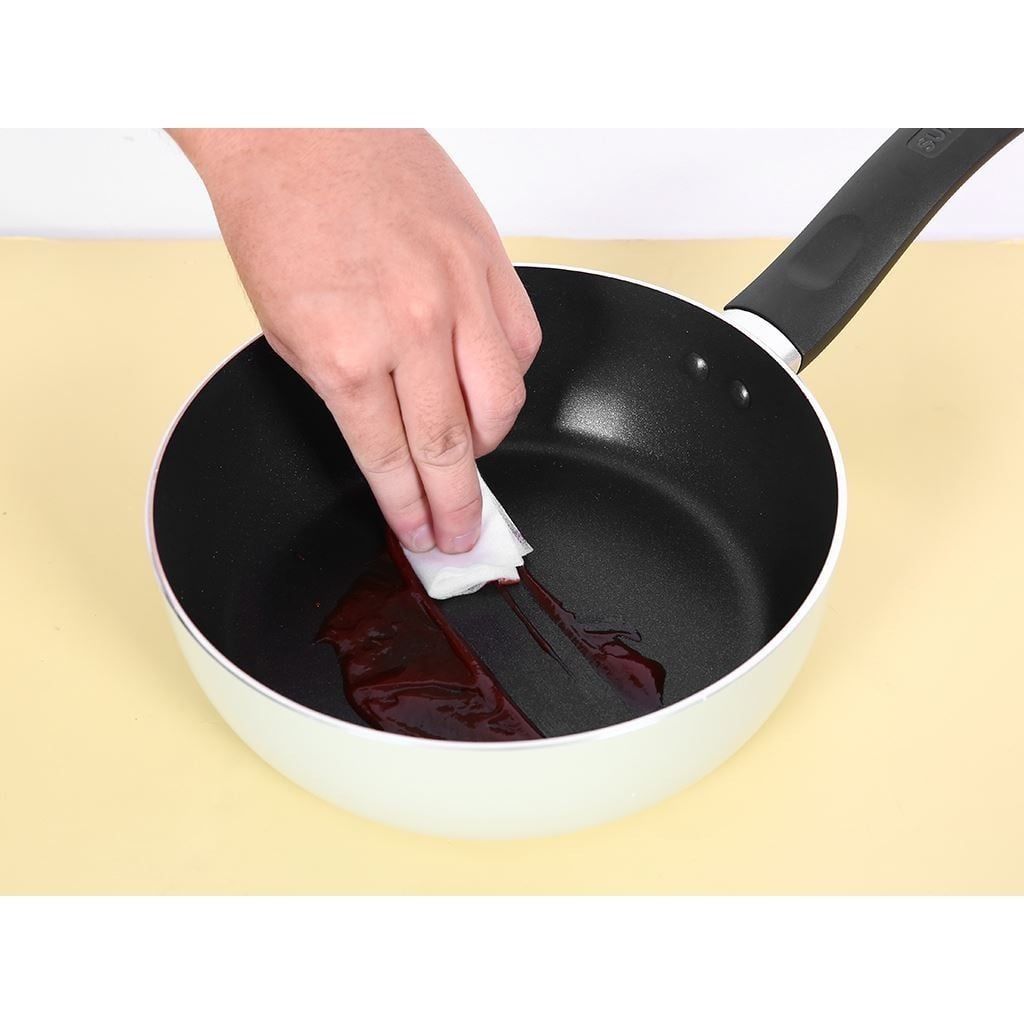 Chảo Sâu Lòng Chống Dính 20cm, 24cm Supor H20213-SJ20, chảo màu xanh bơ bắt mắt