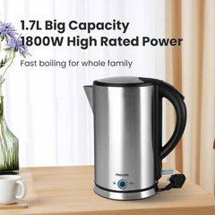 Ấm đun nước điện Philips HD9316 / 03 1700ML Bộ điều khiển nhiệt độ bằng thép không gỉ 304 Ứng dụng trong nhà