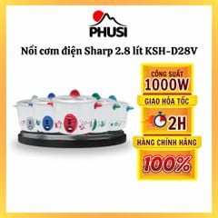 Nồi Cơm Điện Nắp Rời Sharp KSH-D28V (2.8L) (Màu ngẫu nhiên)