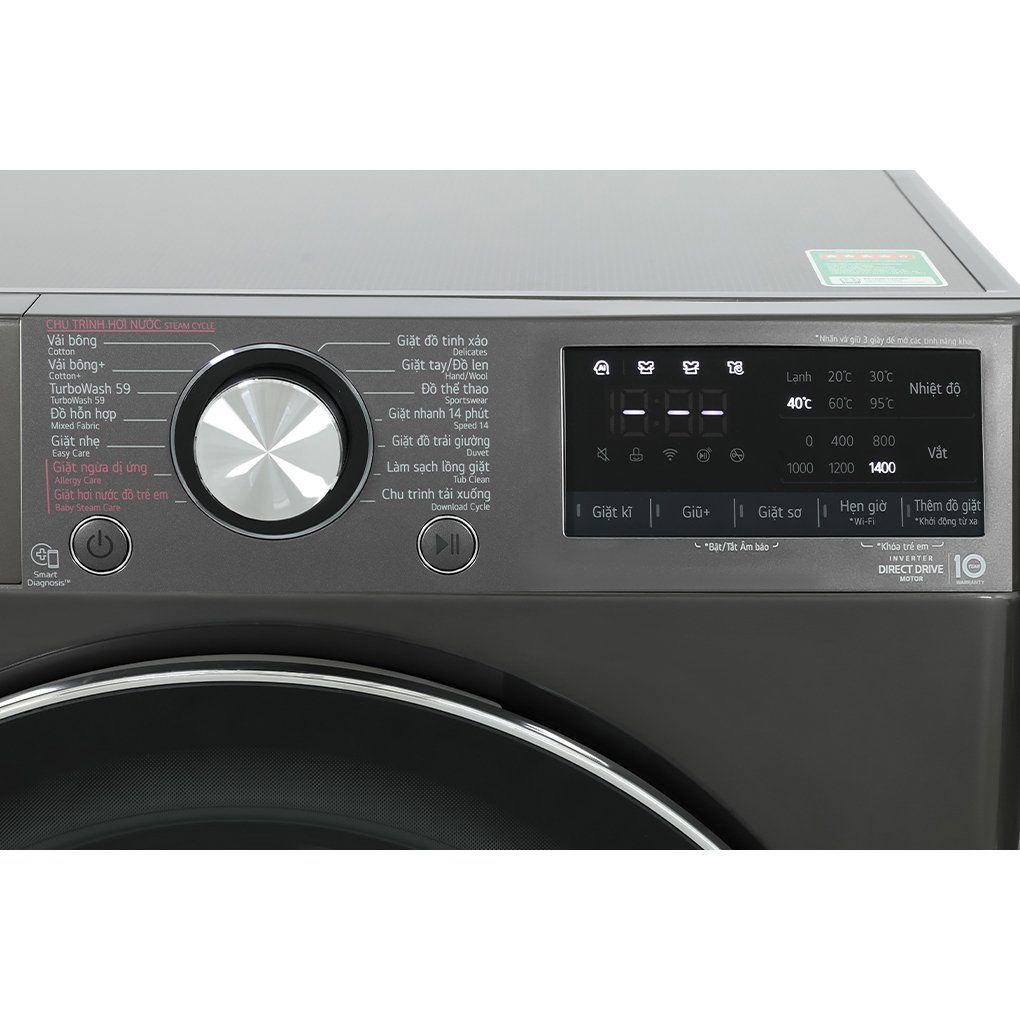 Máy Giặt Lồng Ngang LG AI DD Inverter 10 kg FV1410S4B