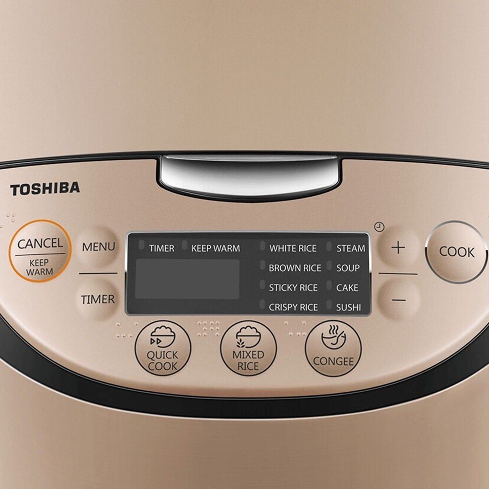 Nồi cơm điện tử Toshiba RC-18DR3PV(G) dung tích 1.8L - Bảo hành chính hãng 12 tháng