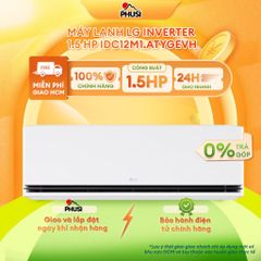 IDC12M1 Máy lạnh LG Inverter 1.5 HP IDC12M1 - Điều khiển bằng điện thoại, có wifi [GIAO HÀNG MIỄN PHÍ HCM]