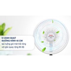 Quạt đứng Tefal Turbo Silence Plus VH689690 - Trắng cánh trắng - Hàng Chính Hãng / BH 02 năm