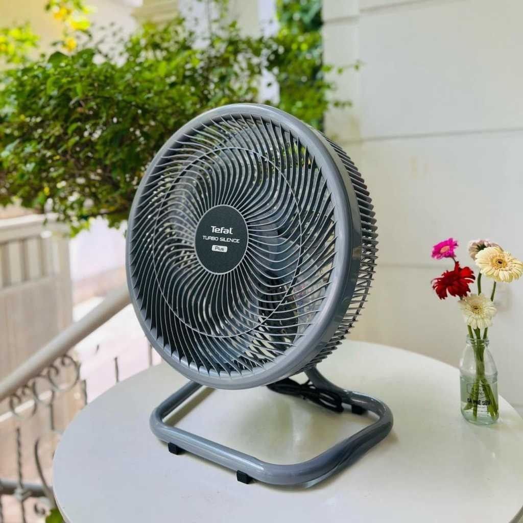 Quạt sàn Tefal TB Silence Plus VH686790 - 6 cánh quạt động cơ bạc thau - Hàng chính hãng / BH 02 năm