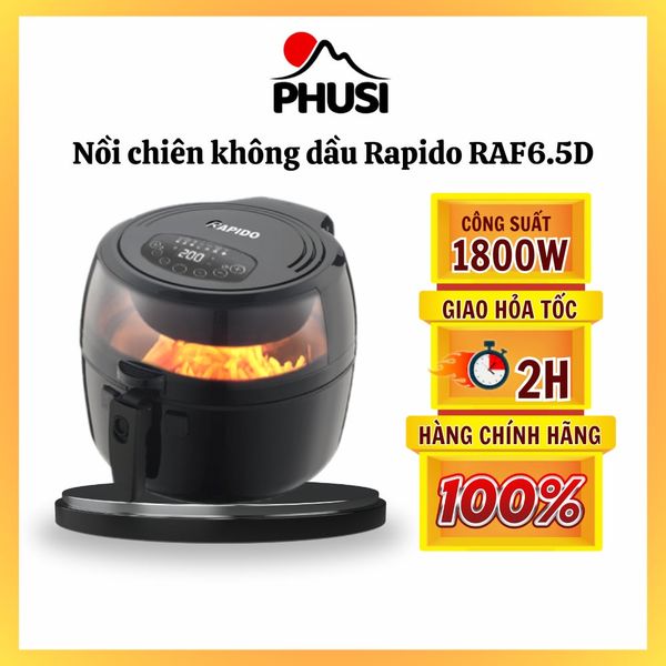 Nồi chiên không dầu Rapido RAF6.5D 6.5 lít