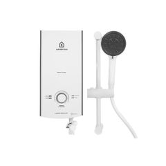 AURES PREMIUM 4.5P IVORY - Máy nước nóng trực tiếp Ariston 4500W AURES PREMIUM 4.5P IVORY Bơm Trợ Lực, Kèm Vòi Sen