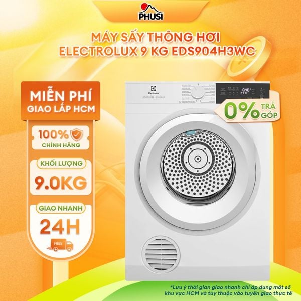 Máy sấy thông hơi Electrolux UltimateCare 9 kg EDS904H3WC