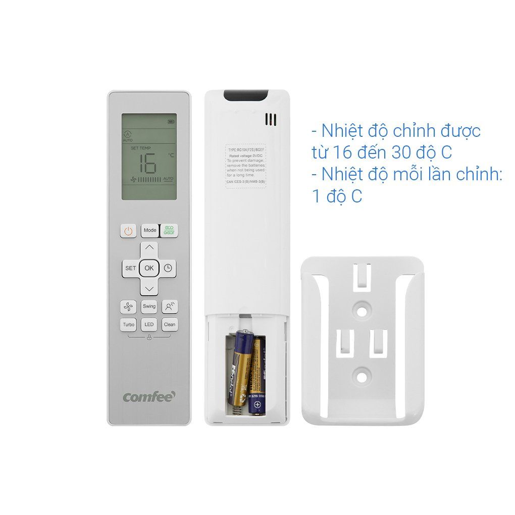 Máy lạnh Comfee Inverter 1.5 HP CFS-13VDGF-V