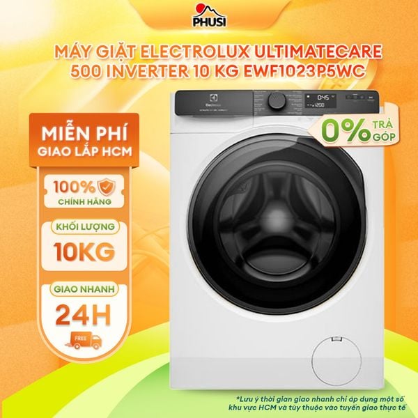 Máy giặt Electrolux UltimateCare 500 Inverter 10 kg EWF1023P5WC