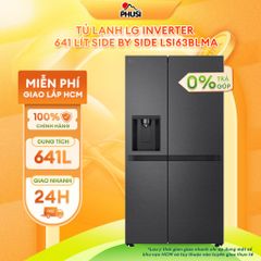 Tủ lạnh LG Inverter 641 lít Side By Side LSI63BLMA