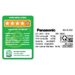 Máy Giặt Sấy Lồng Ngang Panasonic Inverter Giặt 9.5 kg Sấy 6kg NA-S956FR1BV