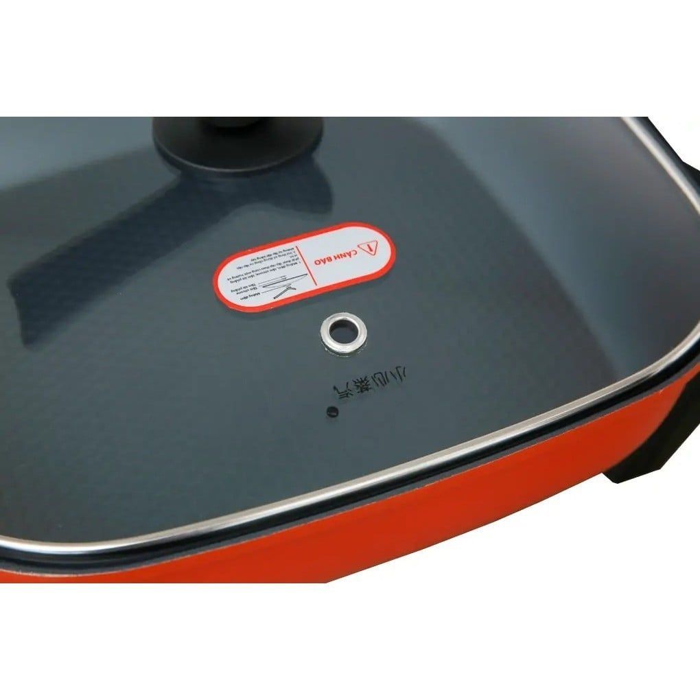 Nồi Lẩu điện Supor H30FK802VN-136 1360W - Nắp đậy Thủy tinh trong suốt, chịu nhiệt cao