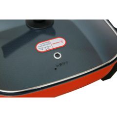 Nồi Lẩu điện Supor H30FK802VN-136 1360W - Nắp đậy Thủy tinh trong suốt, chịu nhiệt cao