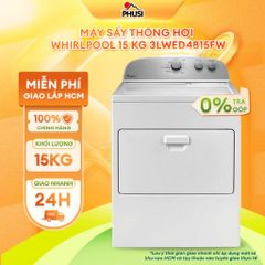 Máy Sấy Thông Hơi Lồng Ngang Whirlpool 15 Kg 3LWED4815FW0
