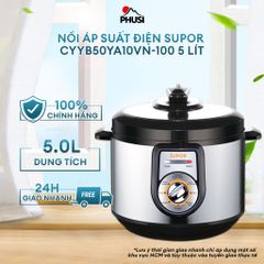 Nồi áp suất điện Supor CYYB50YA10VN-100 5 lít - Lòng nồi hợp kim nhôm chống dính, vỏ ngoài inox
