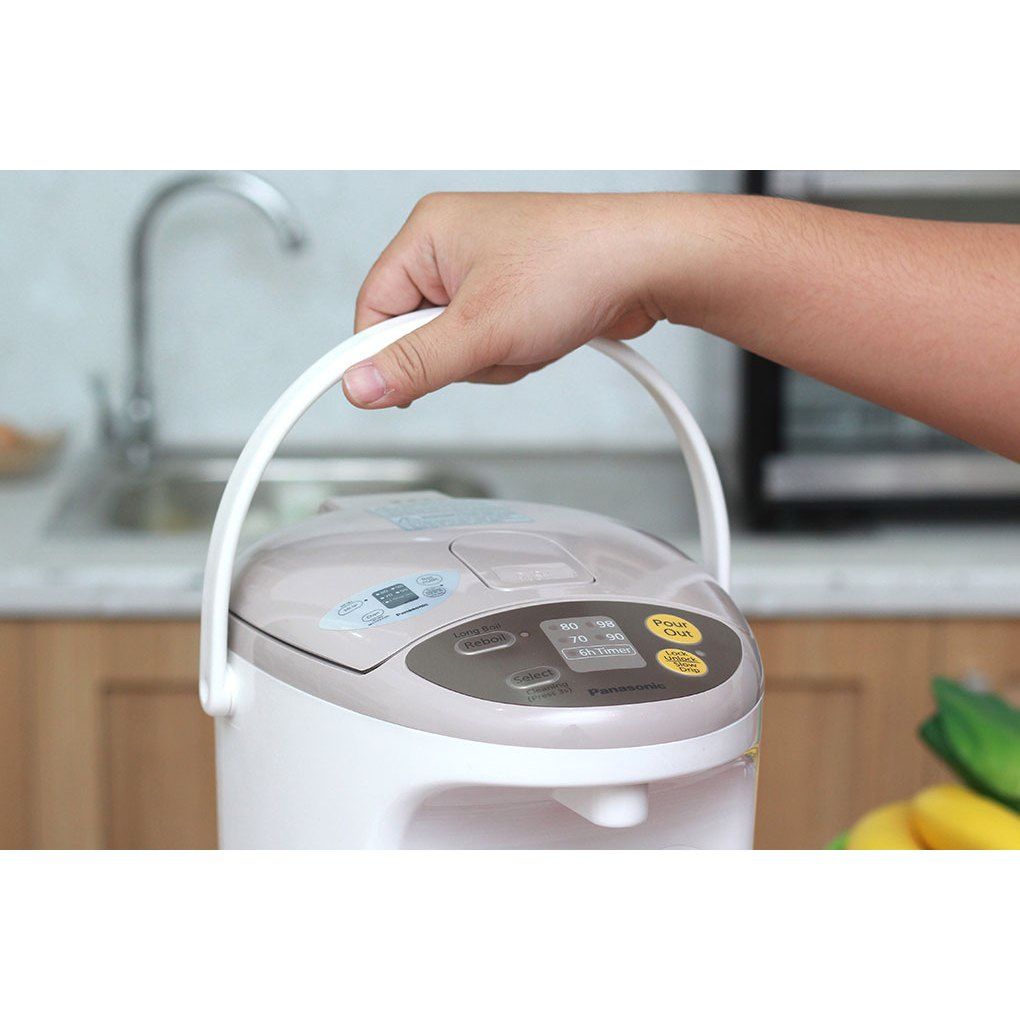 Bình thủy điện Panasonic NC-EG4000CSY 4 lít - Máy nấu nước ăn mì của hàng tiện lợi, văn phòng - Hàng Chính Hãng