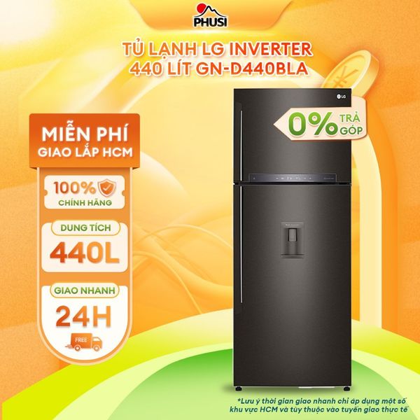 Tủ lạnh LG Inverter 440 lít GN-D440BLA [GIAO HCM]