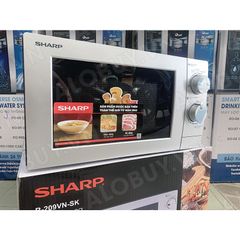 Lò vi sóng Sharp để bàn 20 lít R-209VN-SK Chuông báo, Khoang lò có đèn- Chính Hãng, Mới, Full Box