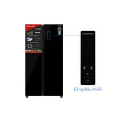 Tủ lạnh Sharp Inverter 442 lít Side By Side SJ-SBX440VG-BK