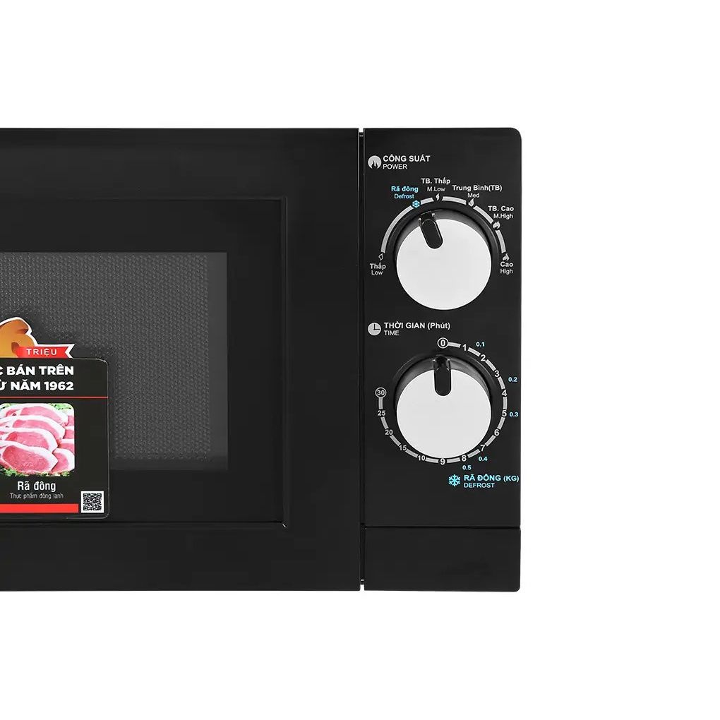 Lò vi sóng Sharp để bàn R-208VN-WS 20 lít Hẹn giờ nấu, Khoang lò có đèn - Chính Hãng, Mới, Full Box