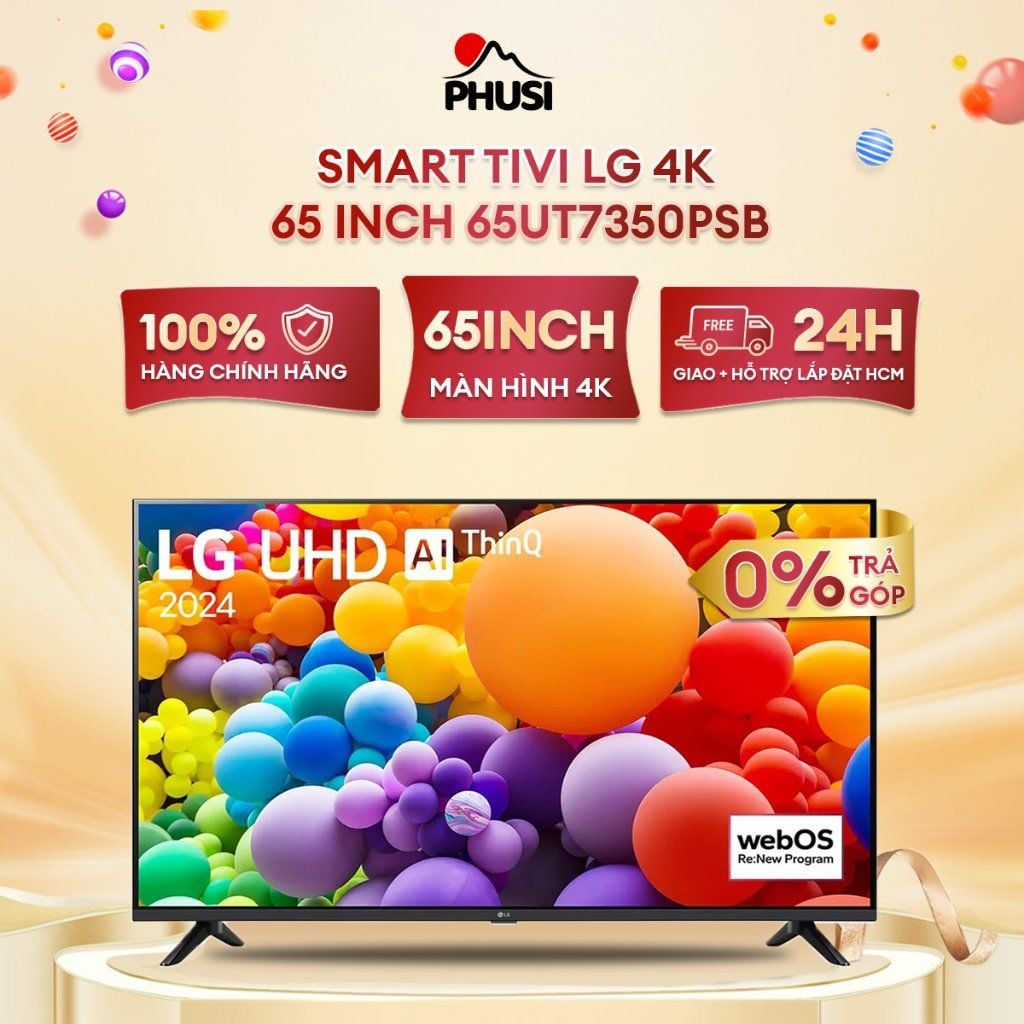 Smart Tivi LG 4K 65 Inch 65UT7350PSB