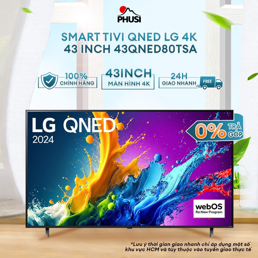 Smart Tivi QNED LG 4K 43 inch 43QNED80TSA