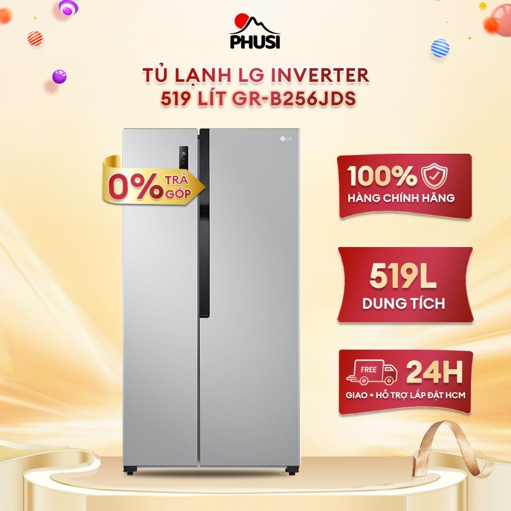 Tủ lạnh LG Inverter 519 lít GR-B256JDS