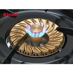 Bếp Gas Đôi 6 Tấc RINNAI RV-6 Double Glass (B) Chén Đồng Có Đầu Hâm Tiết Kiệm Gas Bảo Hành Chính Hãng 2 Năm