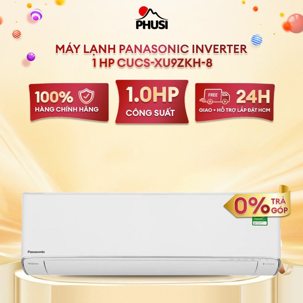 Máy lạnh Panasonic Inverter 1 HP CU/CS-XU9ZKH-8