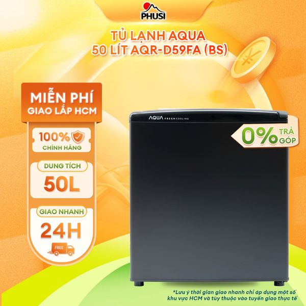 Tủ lạnh Aqua 50 lít AQR-D59FA (BS) -