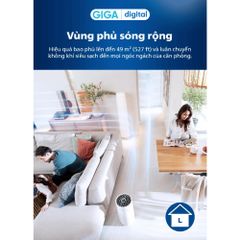 Máy lọc không khí Philips AC0850/20 - Phạm vị lọc 49m2 - Kiểm soát và theo dõi chất lượng không khí qua app Air+