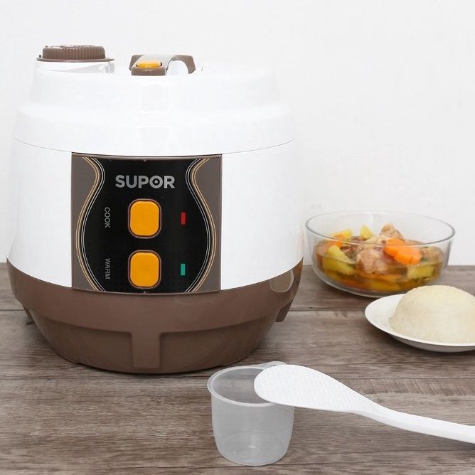 Nồi cơm điện Niêu SUPOR CFXB50YB13VN-RD-50 1.8L - Lòng nồi 2mm phủ chống dính Điều khiển 2 nút nhấn nấu và giữ ấm