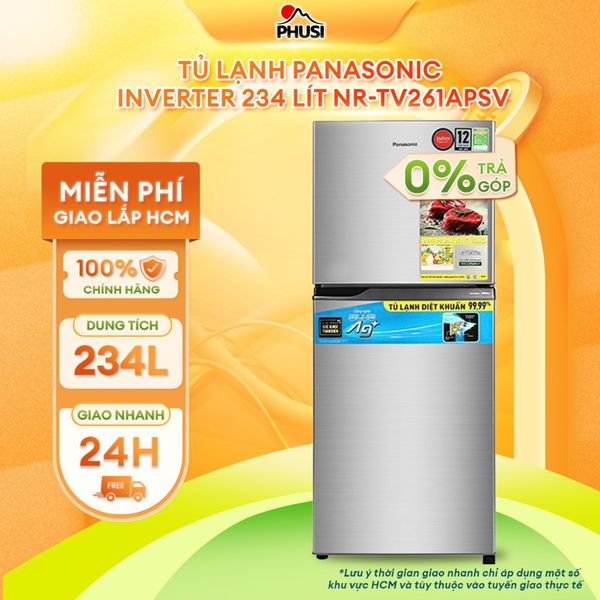 Tủ lạnh Panasonic Inverter 234 lít NR-TV261APSV -