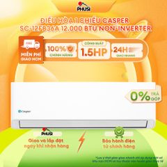 SC-12FB36A Máy lạnh Casper 1.5 HP không inverter SC-12FB36A HÀNG CHÍNH HÃNG [GIAO HÀNG MIỄN PHÍ HCM]