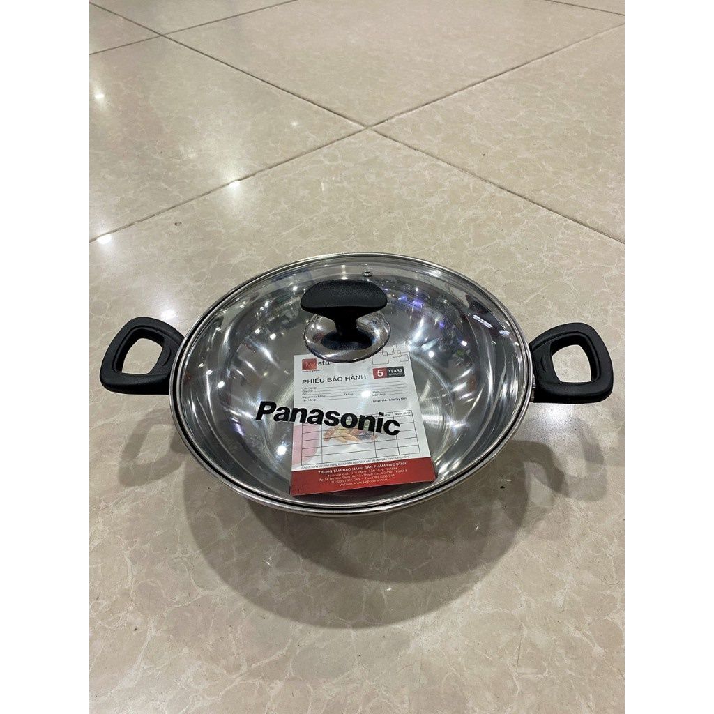 Chảo Lẩu Đa Năng Có Tay Cầm Fivestar 26cm Vung Kính - Chính Hãng, Mới, Full Box
