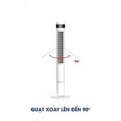 PW-8207 Quạt tháp Panworld PW-8207 (W) Màu Trắng - Hẹn giờ 12h, góc xoay 90 độ Bảo hành 24 tháng