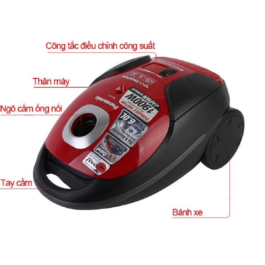 Máy Hút Bụi Panasonic MC-CJ911RN49 - Bảo Hành Chính Hãng 12 Tháng