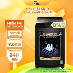 Máy Giặt Lồng Đứng Aqua 9 Kg AWM9-316K(B)