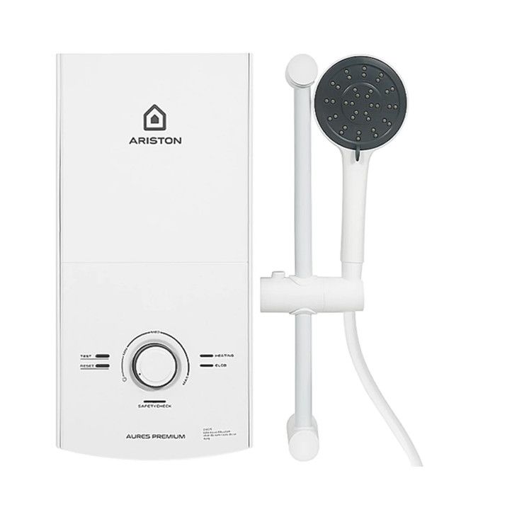 AURES PREMIUM 4.5 Máy Nước Nóng Trực Tiếp Ariston AURES PREMIUM 4.5 4500W Không Bớm Hàng Mới BH Chính Hãng