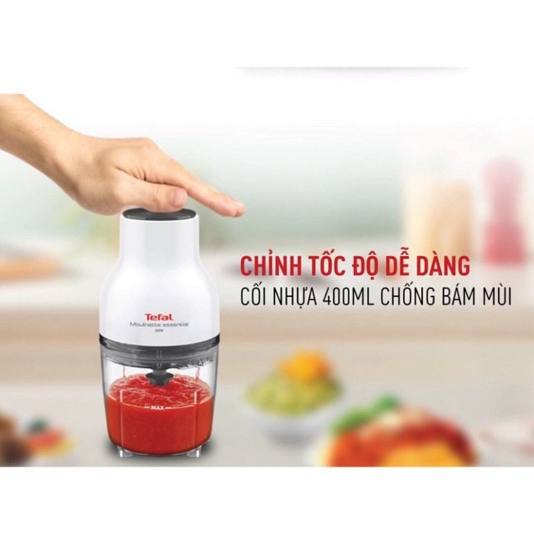 Máy xay đồ ăn Tefal 3 trong một MB520138 - 300W, 400ml - hàng thật / Bảo hành 02 Năm