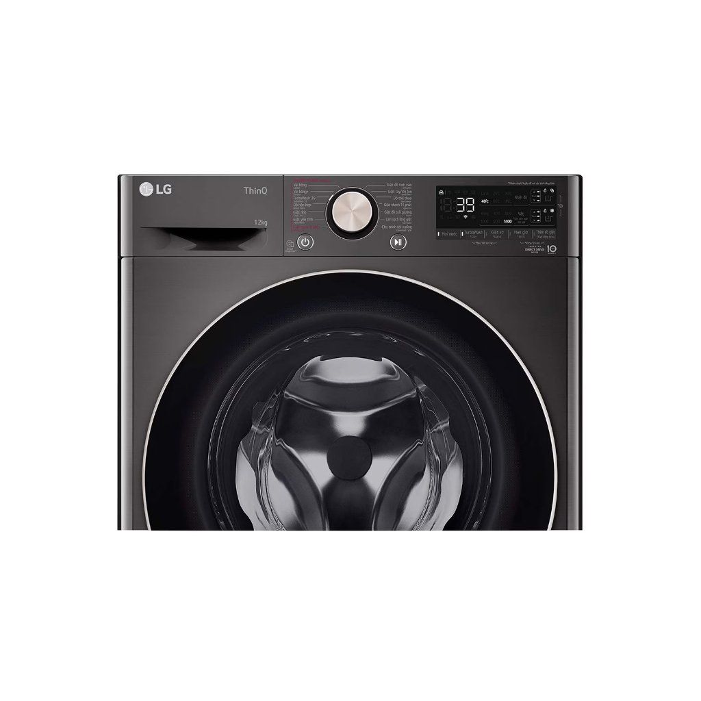 Máy Giặt Lồng Ngang  LG AIDDTM Inverter 12kg màu đen FV1412S3B