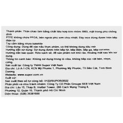 Chảo nhôm sâu chống dính đáy từ 26 cm Supor Trendy H22104-C26A - hợp kim nhôm 3003, lòng chảo phủ chống dính PTFE