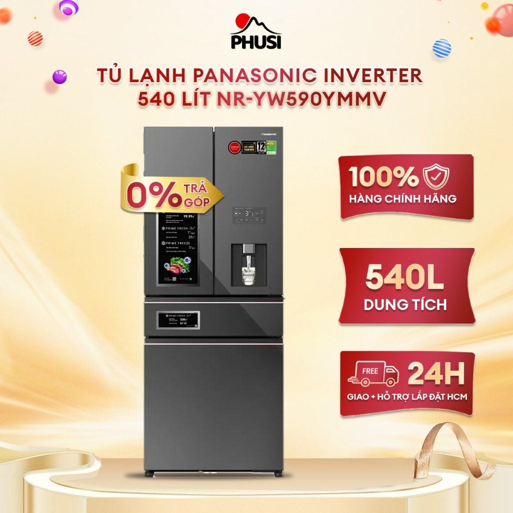 Tủ lạnh Panasonic 540 lít NR-YW590YMMV