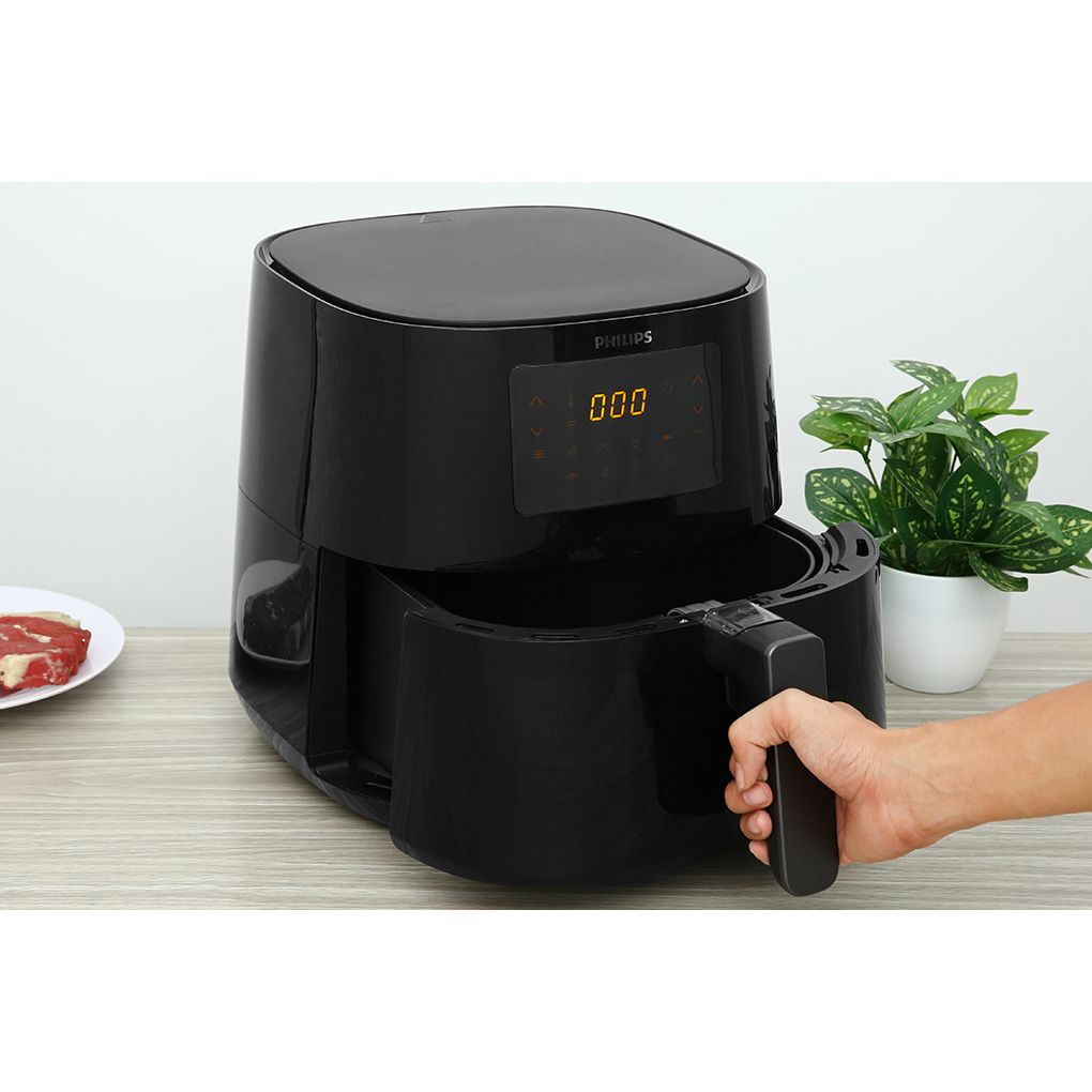 Nồi chiên không dầu Philips HD9280/90 6.2 lít Vỏ nhựa chịu nhiệt cao cấp Lòng nồi bằng thép không gỉ