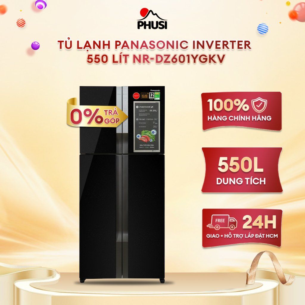 Tủ lạnh Panasonic Inverter 550 lít NR-DZ601YGKV
