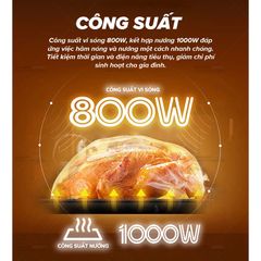 Lò Vi Sóng Cơ Có Nướng Sharp R-G251TV-SL 25L 5 Mức Công Suất Bảo Hành 12 tháng