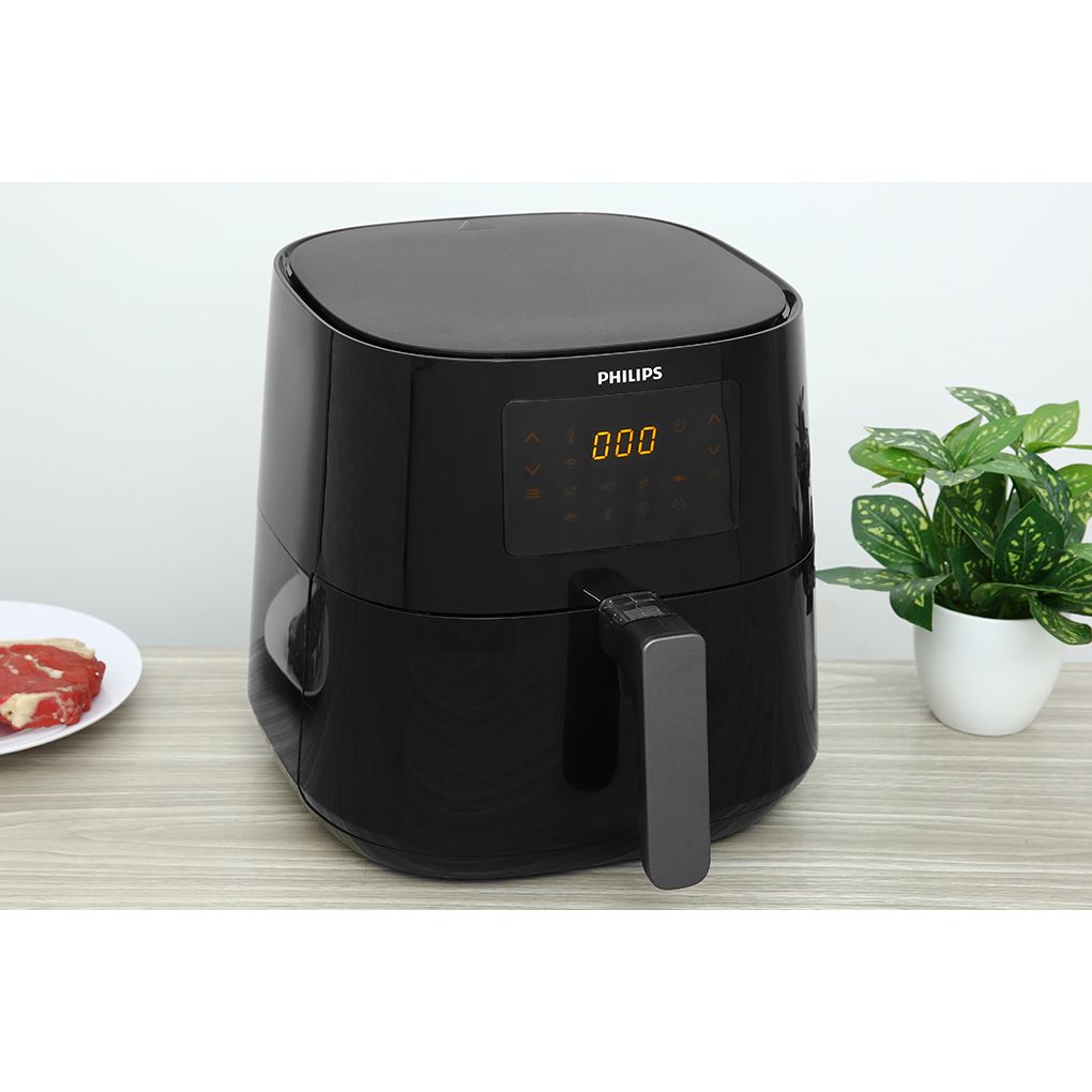 Nồi chiên không dầu Philips HD9280/90 6.2 lít Vỏ nhựa chịu nhiệt cao cấp Lòng nồi bằng thép không gỉ