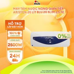 Máy nước nóng gián tiếp Ariston 20 Lít BLU 20 SLIM 2.5 FE Bình chứa tráng men Titan