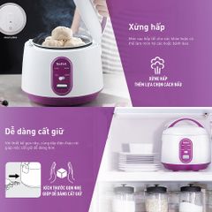 Nồi cơm điện cơ mini Tefal RK224168 - 0.7L, 300W - Hàng Chính Hãng / Bảo Hành 02 Năm